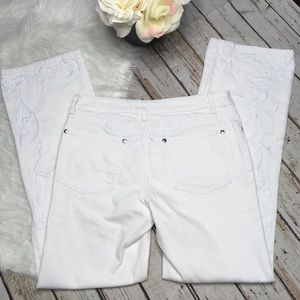 White House Black Market white jeans